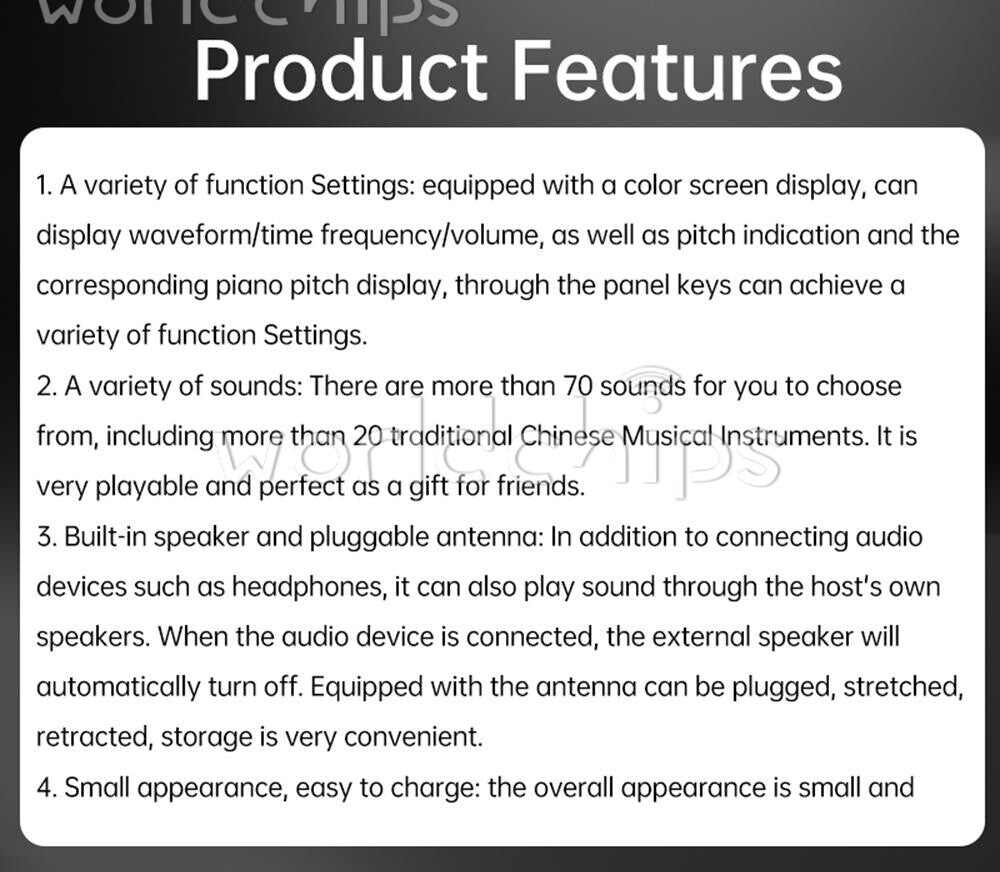 OLED Screen Music Electronic Creative Musical Instrument Electronic Equipment