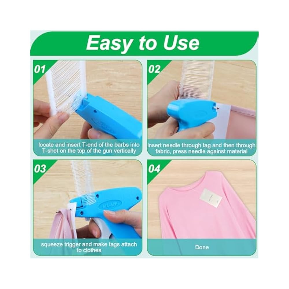 5000-Piece 2 Inch Tag Gun Refills, Plastic Barbs for Garment Price Tag Guns