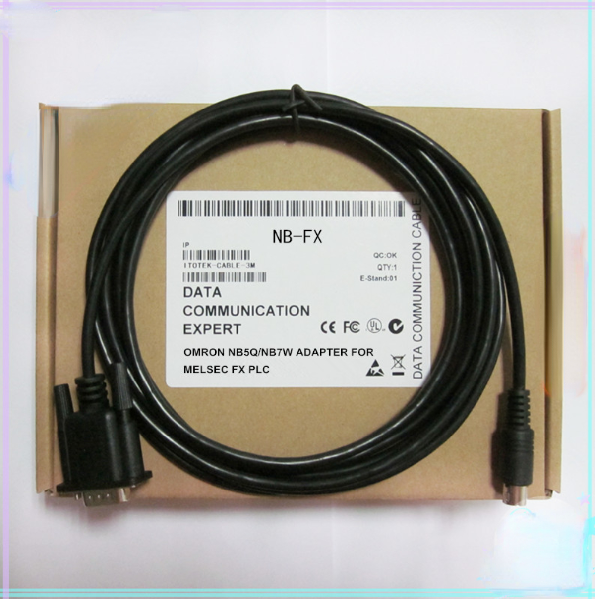 For Omron NB5Q/NB7W/NB10W Touch Screen and Mitsubishi FX Series PLC Cable NB-FX