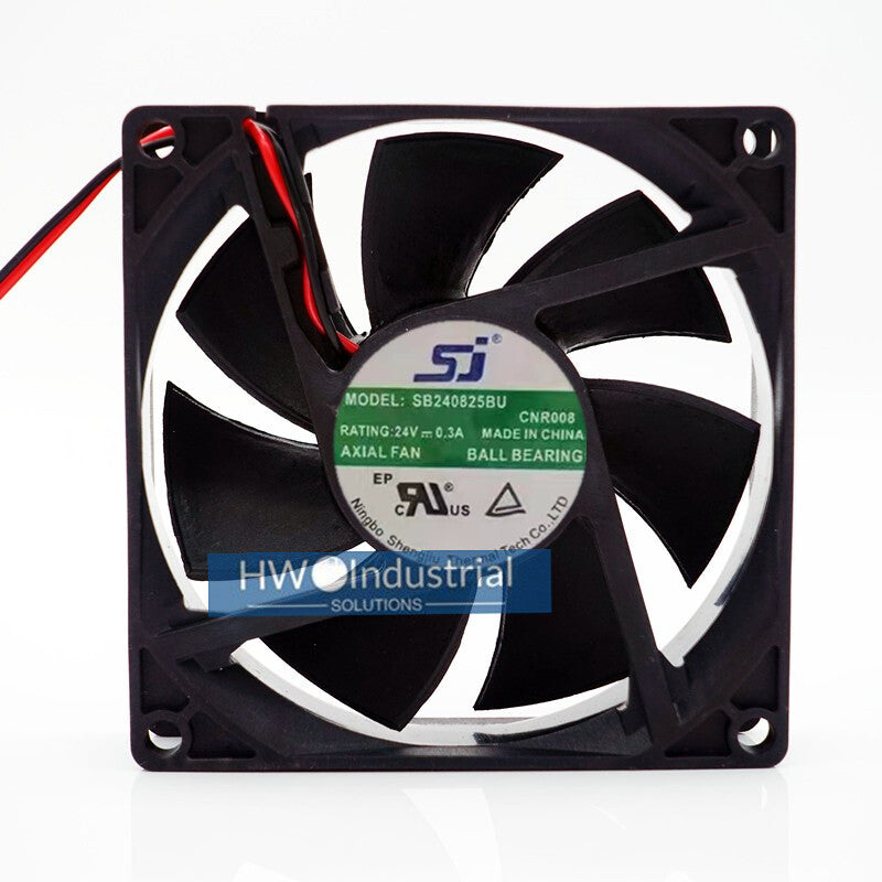 SJ SB240825BU 24V 0.3A 8CM 8025 Inverter Chassis Cooling Fan