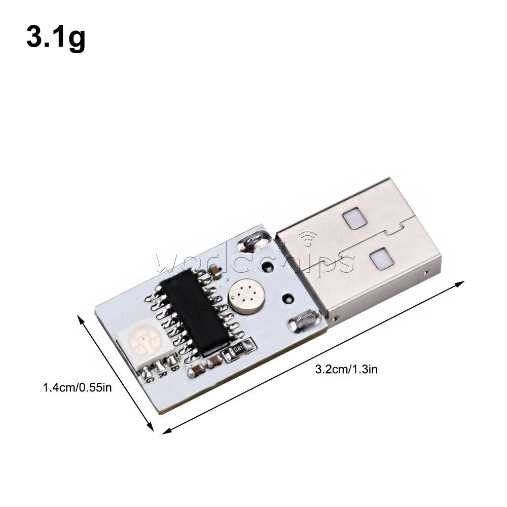 10PCS DC 5V USB LED Intelligent Voice Control Small Night Light Module 6 Colors