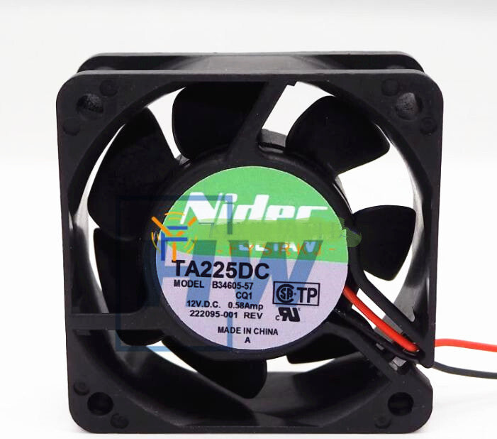 1Pc   TA225DC B34605-57 NIDEC 6025 12V 0.58A Large Air Supply Fan