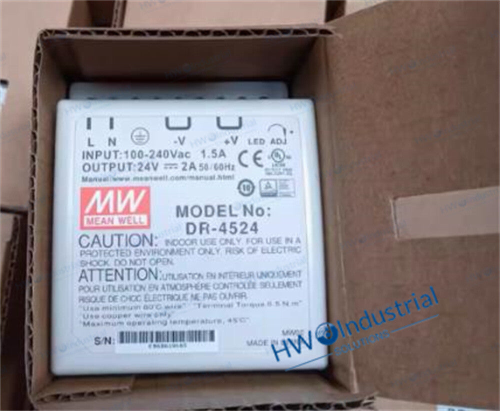 1/piece DR-4524 24V2A Rail Type MEAN WELL Switching Power Supply