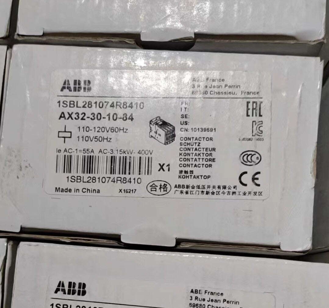 1pc For ABB AX32-30-10-84 110V50Hz/110-120V60Hz 1SBL281074R8410 Contactor