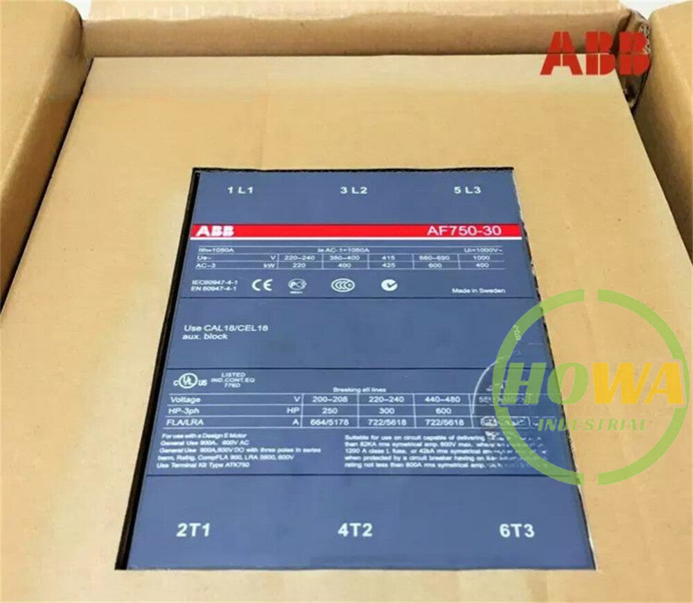 1/piece  ABB Electromagnetic AC/DC Contactor AF750-30-11 Coil Voltage 100-250V