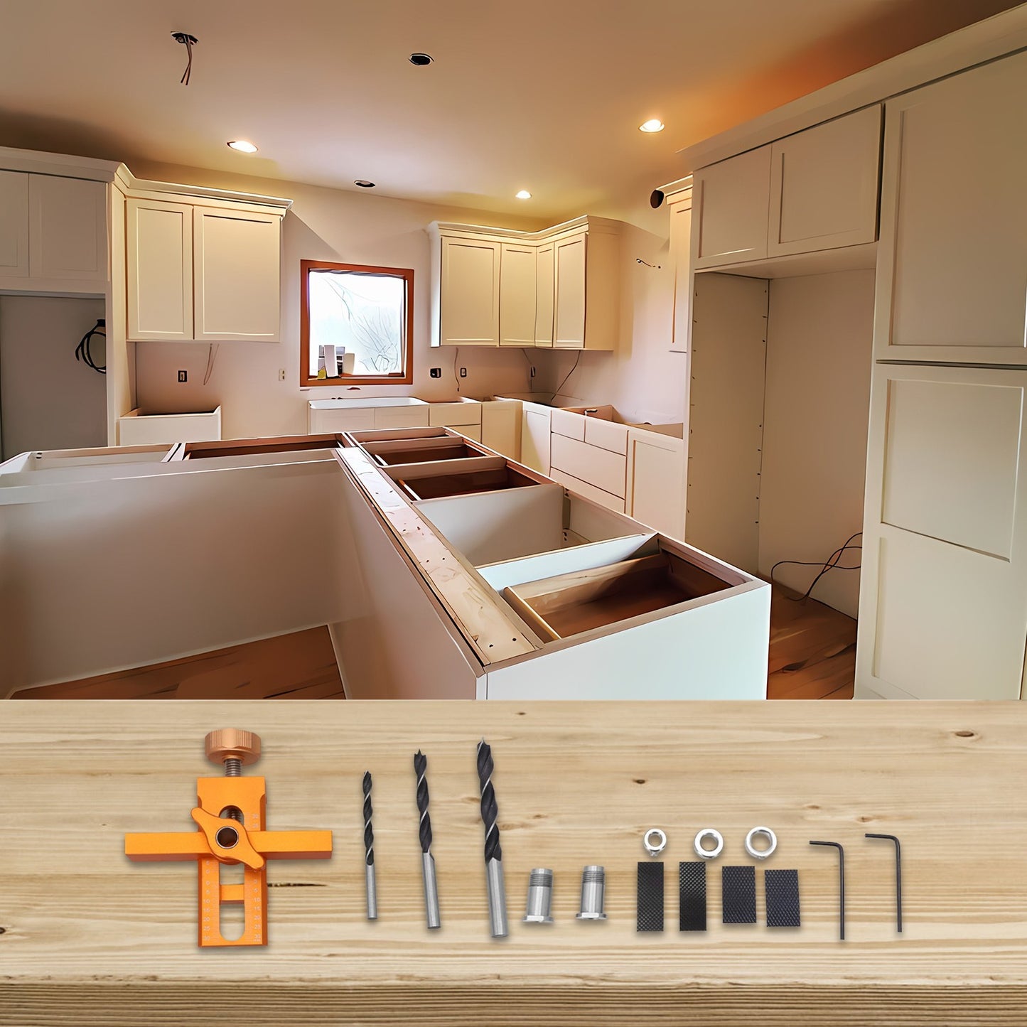Professional Grade Cabinet Door Installer with Adjustable Points for Custom Fit