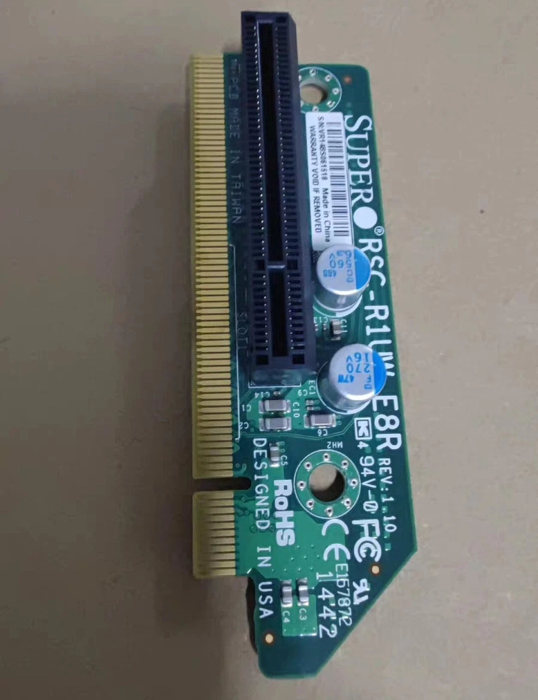Supermicro RSC-R1UW-E8R 1U WIO PCI-Express x8 Riser Card