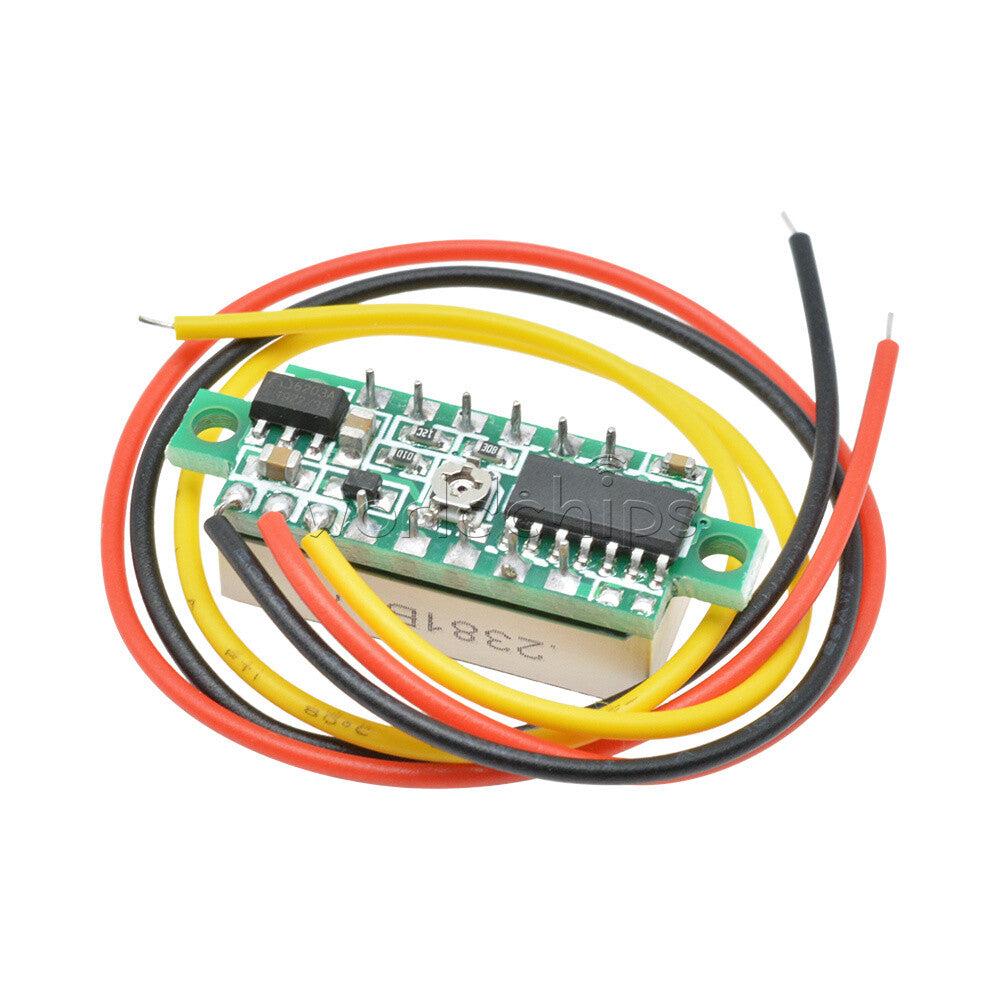 10PCS Mini DC 0-100V 0.28" 3-Digit Voltmeter LED Voltage Panel Meter 3 Wire