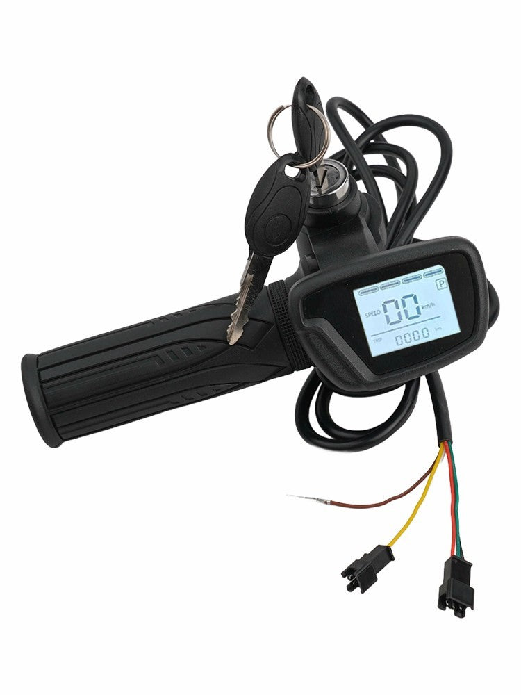 LCD Display Electric Bike Ebike Scooter Throttle 48V Power Voltage Speed