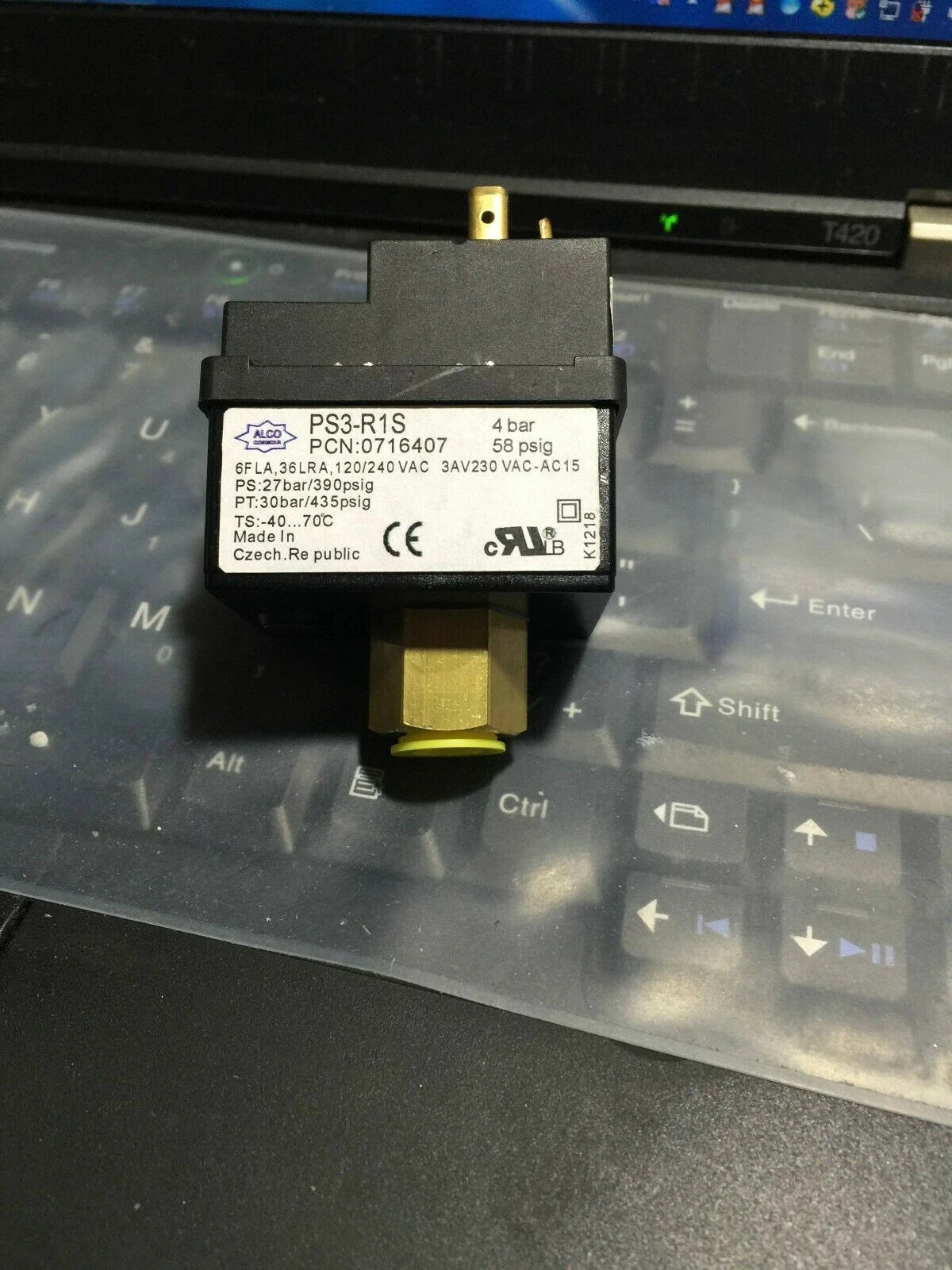 ONE  ALCO EMERSON Pressure Switch PS3-R1S 4bar FAST SHIP #P