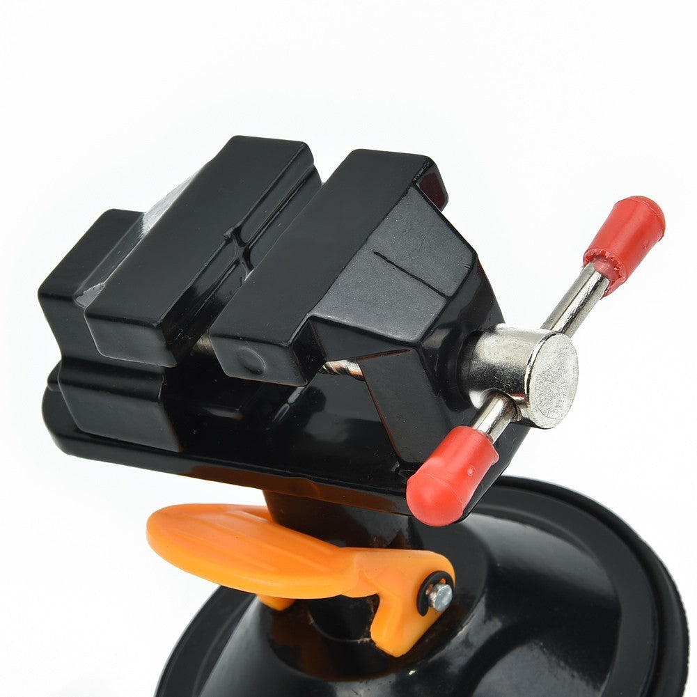 Portable Mini Bench Vise with Elastic Jaws for Jewelry Making Projects