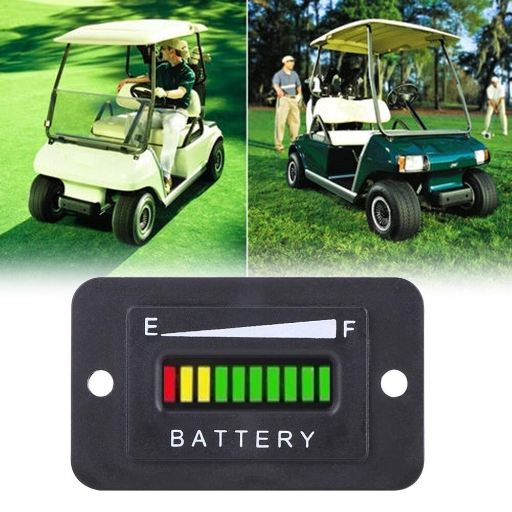 Battery Indicator Golf Cart Parts Black Spare Accessories 48 Volt LED Hot