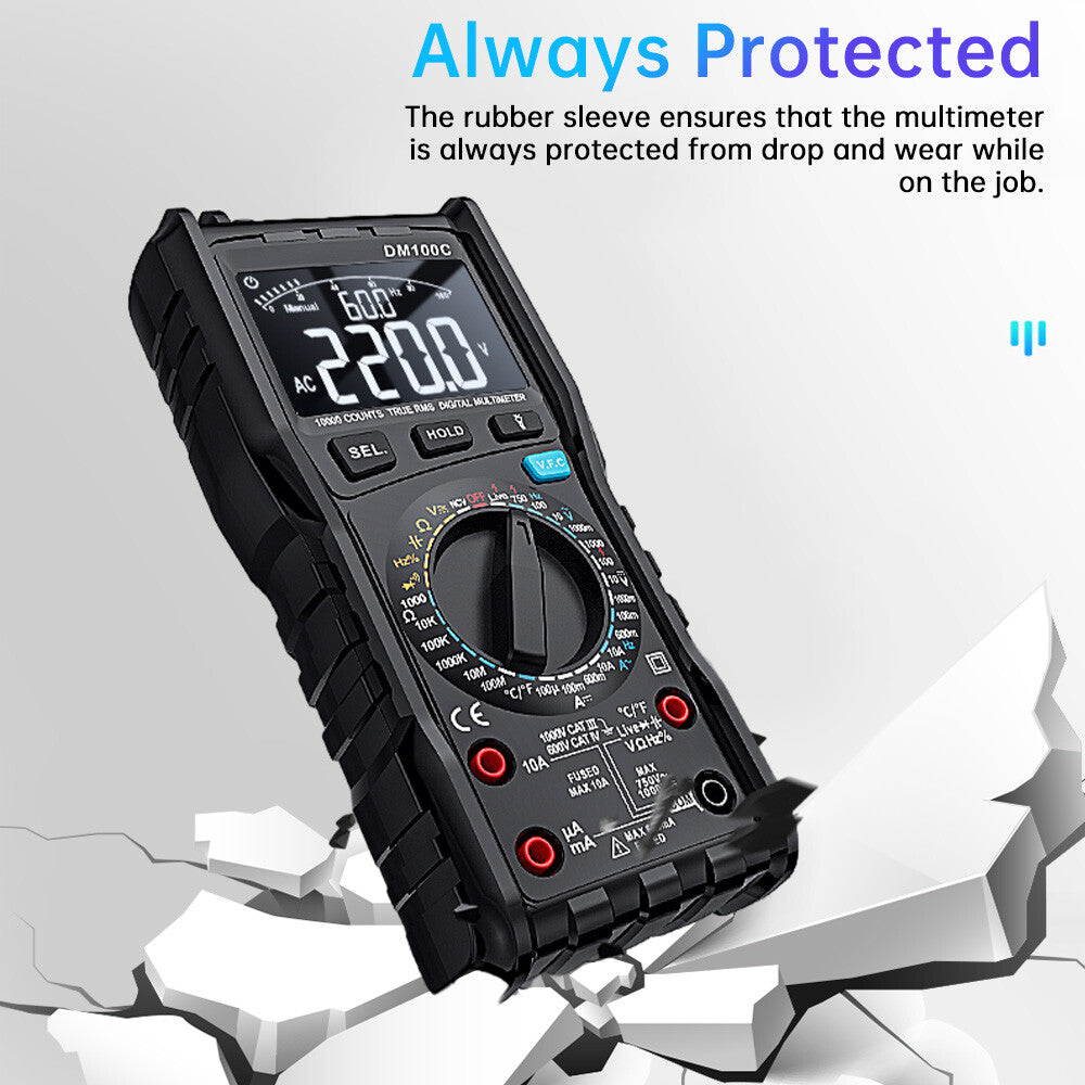 DM100C VFC Frequency Change Meter AC/DC Voltage Current Multimeter 10000 Count