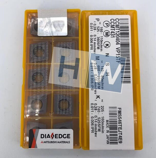 Box/10PCS Mitsubishi Diamond CNC Boring Lathe Blade CCMT120404 VP15TF