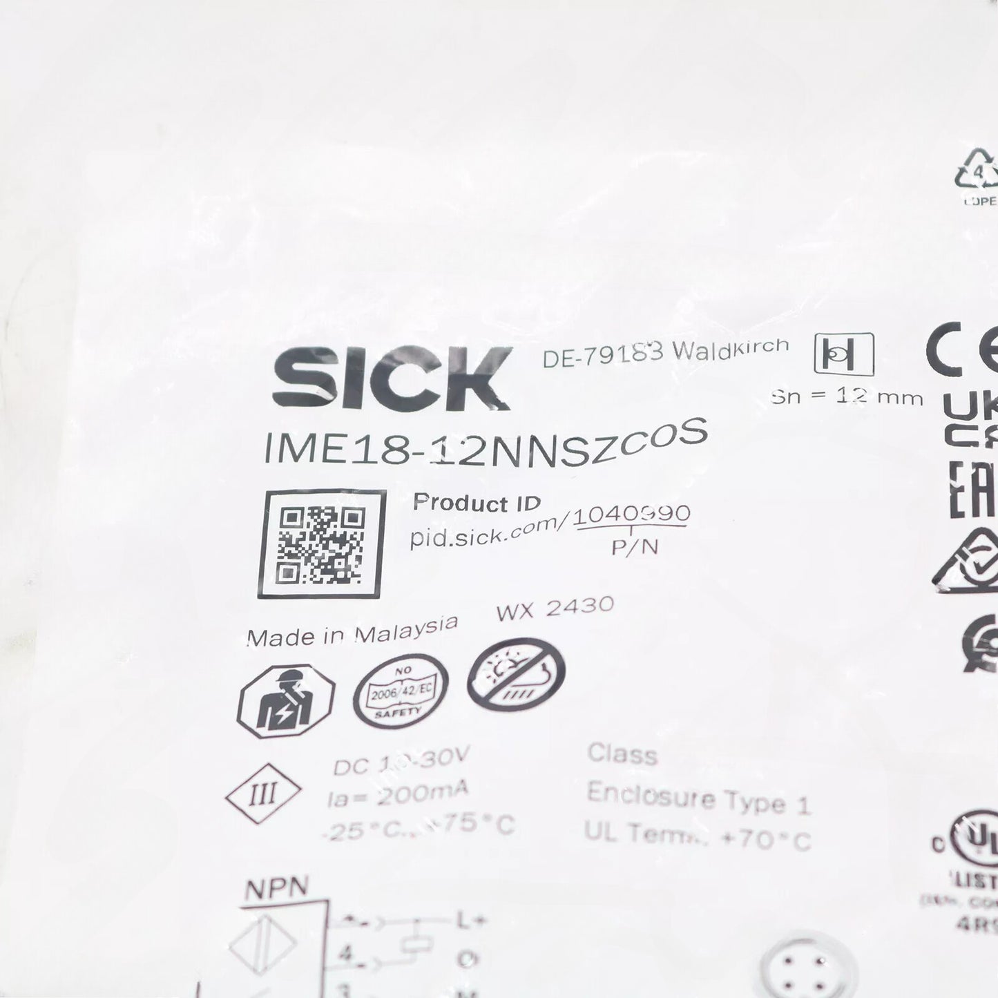 1pc  SICK Proximity Switch IME18-12NNSZC0S 1040990 Fast Delivery