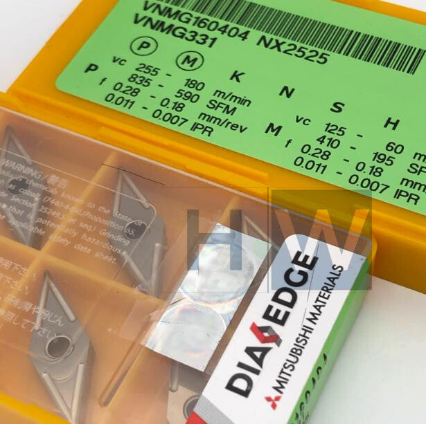 Box/10Pcs Diamond Turning Tool Grain VNMG160404 NX2525 CNC Blade
