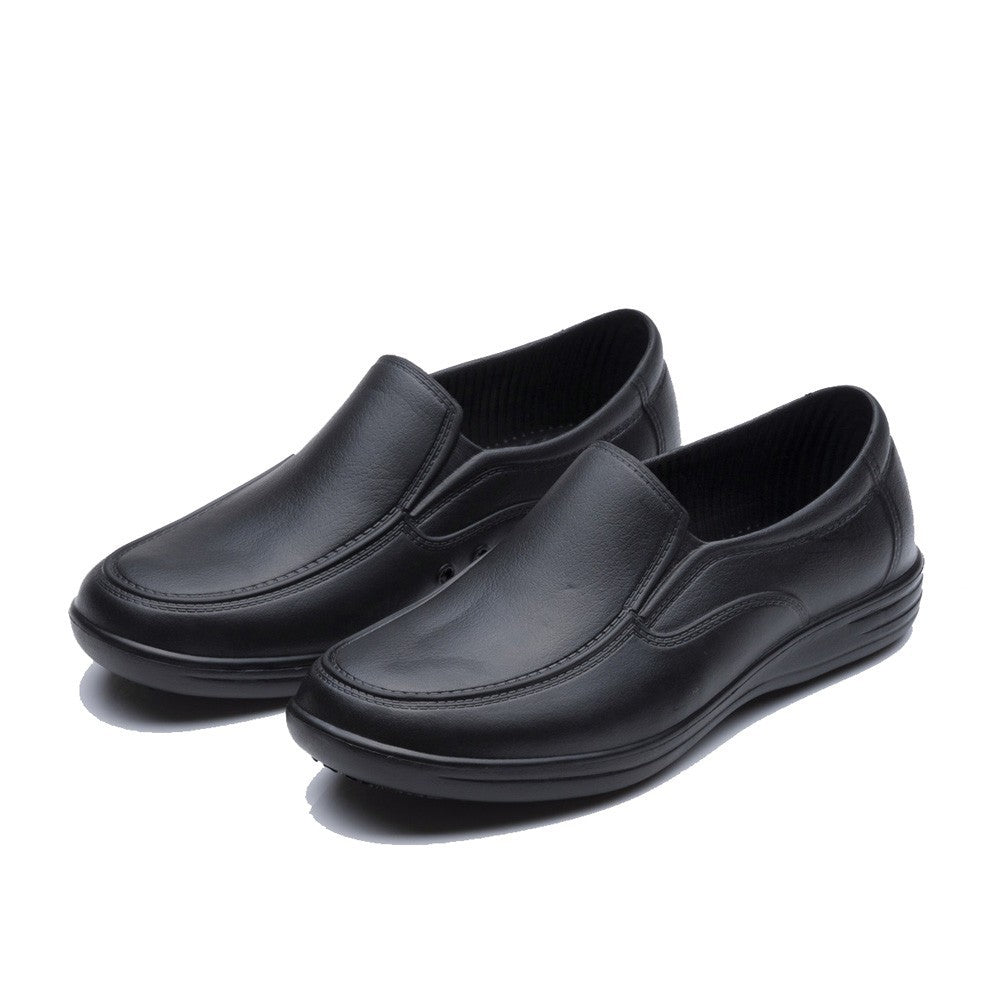 Mens Restaurant Oil Resistant Kitchen Work Shoes Loafer Slip-On Skid Non-Slip
