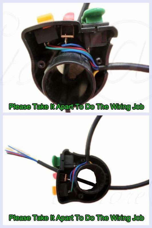 3in1 7/8" Φ22mm Handlebar Headlight/Turn Light/Horn Switch -Motor e-Bike Repair