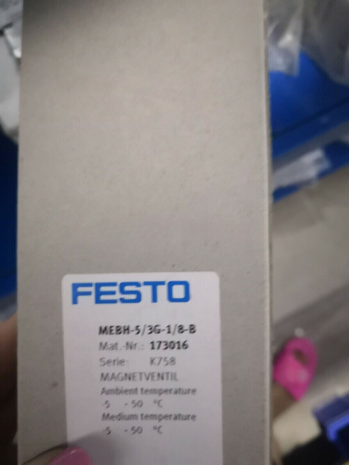 FESTO Solenoid valve MEBH-5/3G-1/8-B 173016 Shipping by