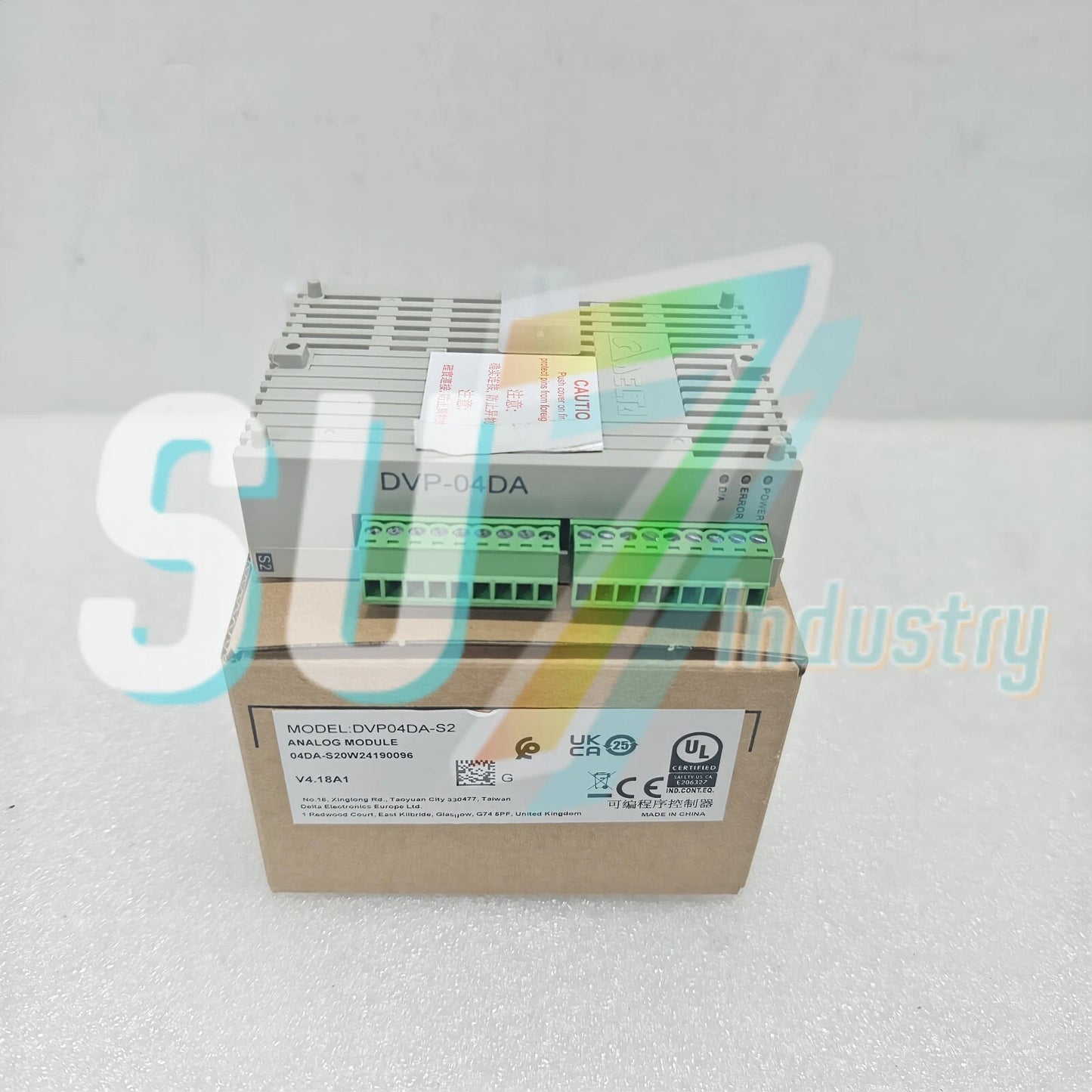 Delta DVP04DA-S2 PLC Module  # 1pcs    In Box