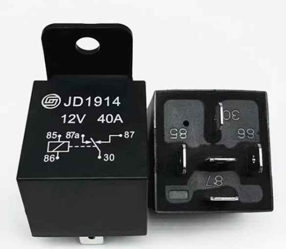 10PCS 5pins Automotive relay Electric LD-12P=JD1914 12VDC 40A