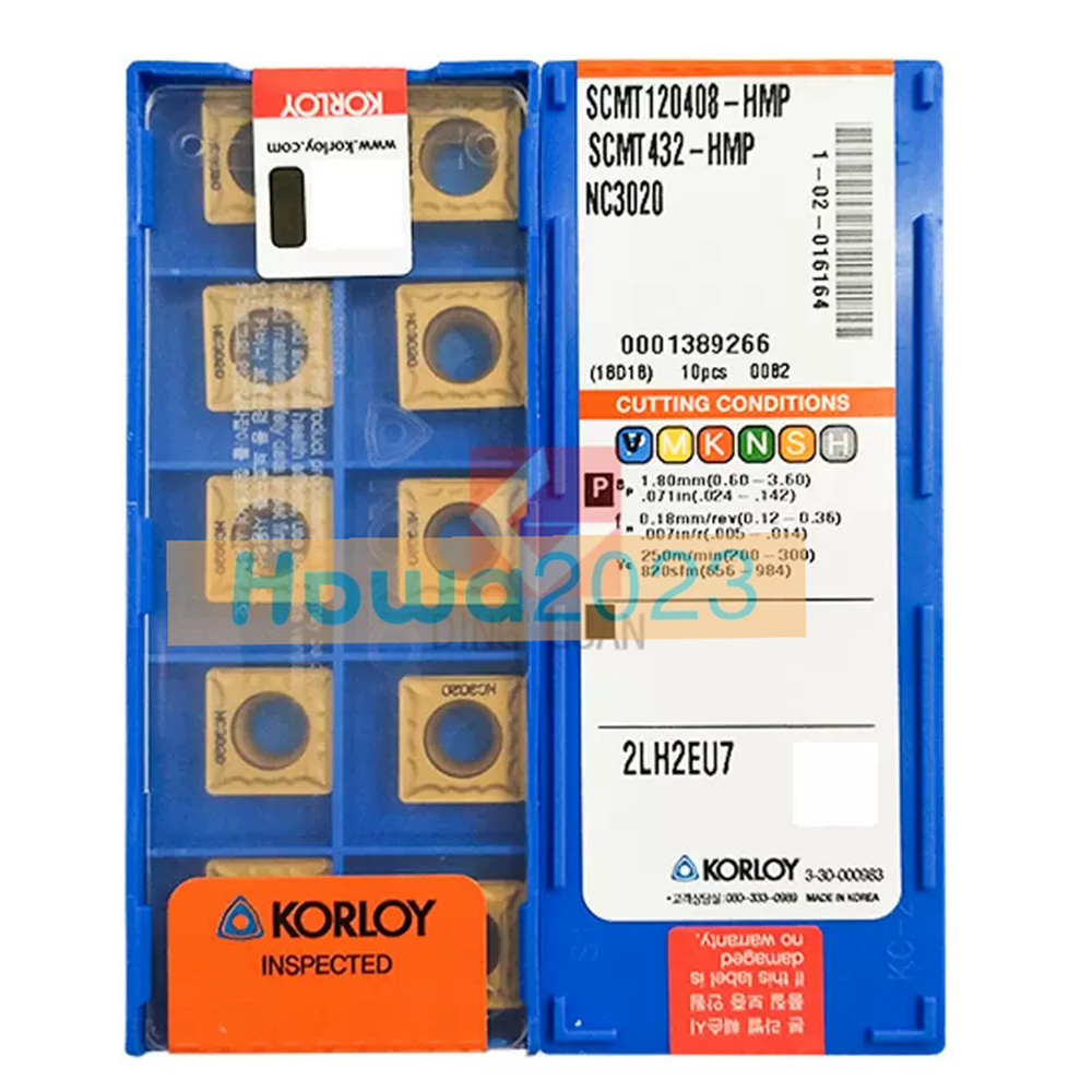 10Pcs/box KORLOY SCMT120408-HMP NC3020 SCNT432-HMP CNC Blade Carbide Insert