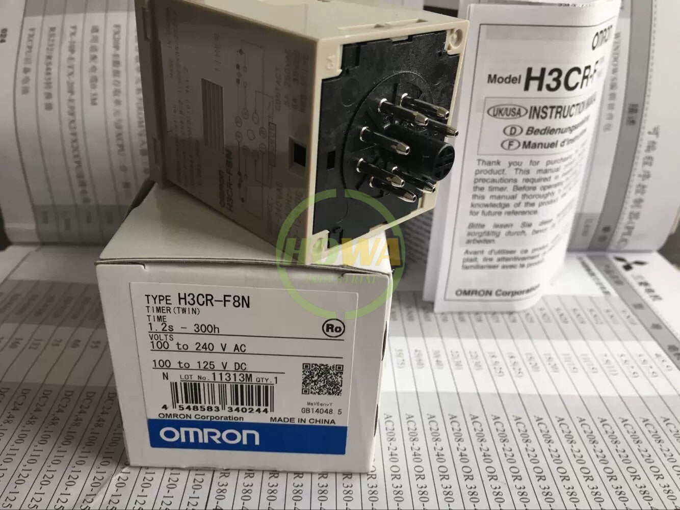 OMRON H3CR-F8 H3CRF8 100-240V 100-125V Solid-state Timer Time Relay