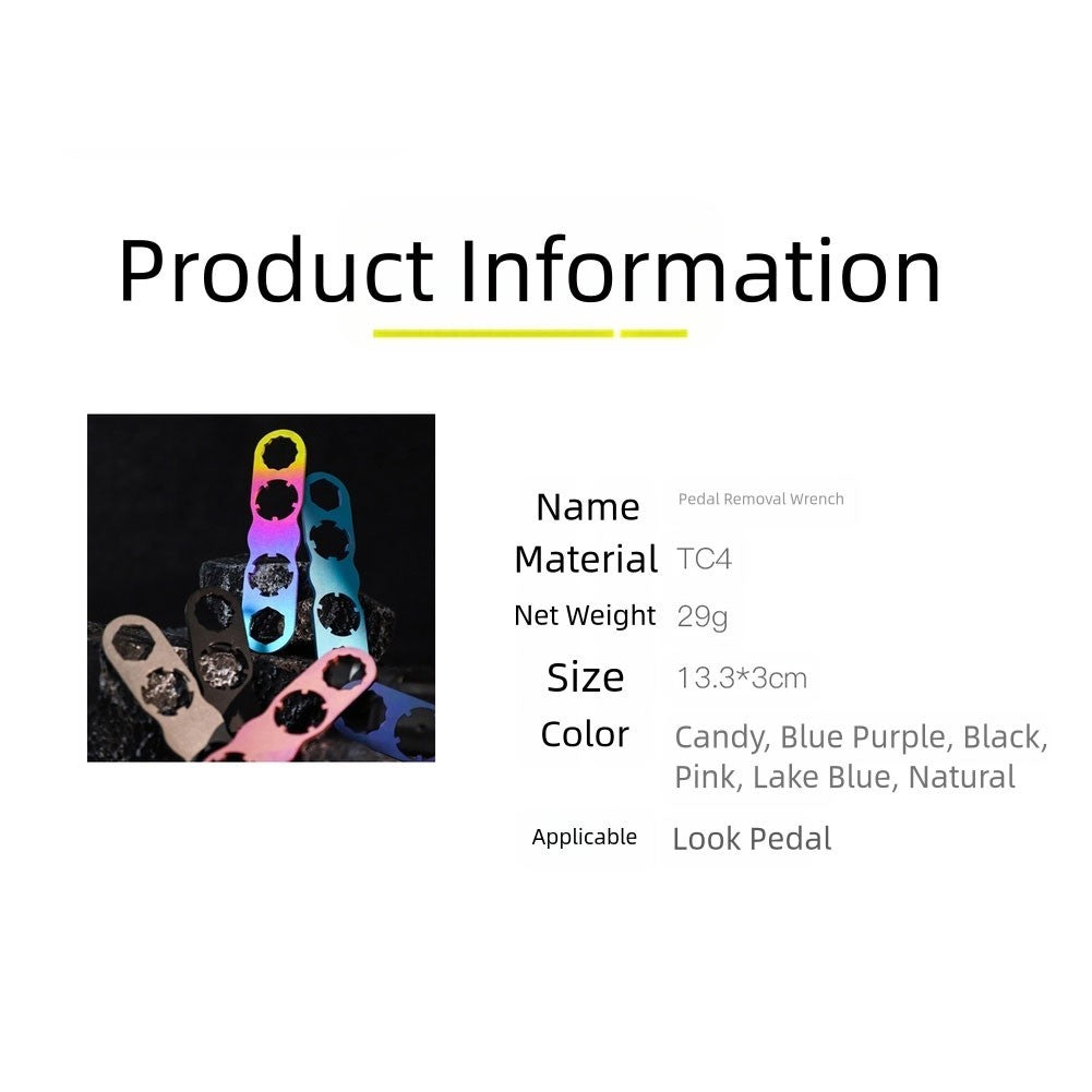 Bicycle Pedal Wrench Compatible with For LOOK For KEO Pedal Full Range