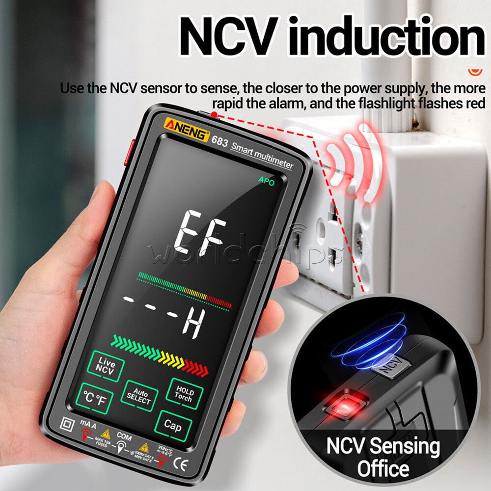 ANENG 683/682/681 Smart Digital Multimeter AC/DC Capacitance Meter Diode Tester