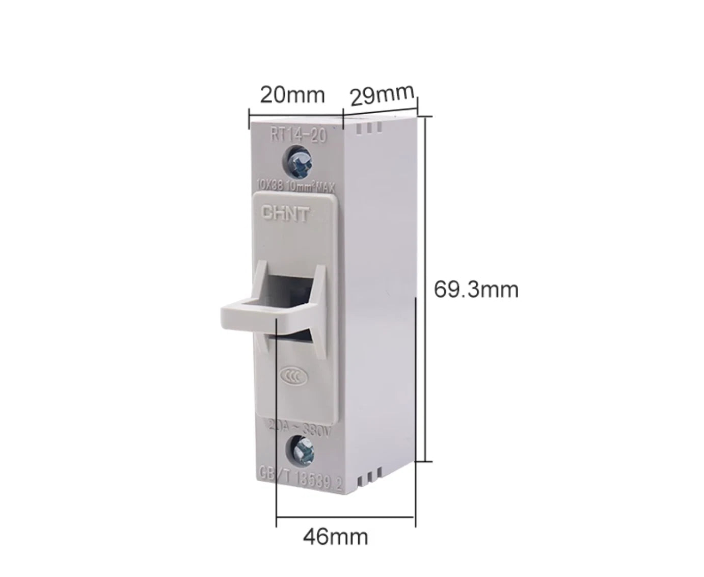 1 PCS  CHINT base with fuse RT14-20 20A Free Shipping #P