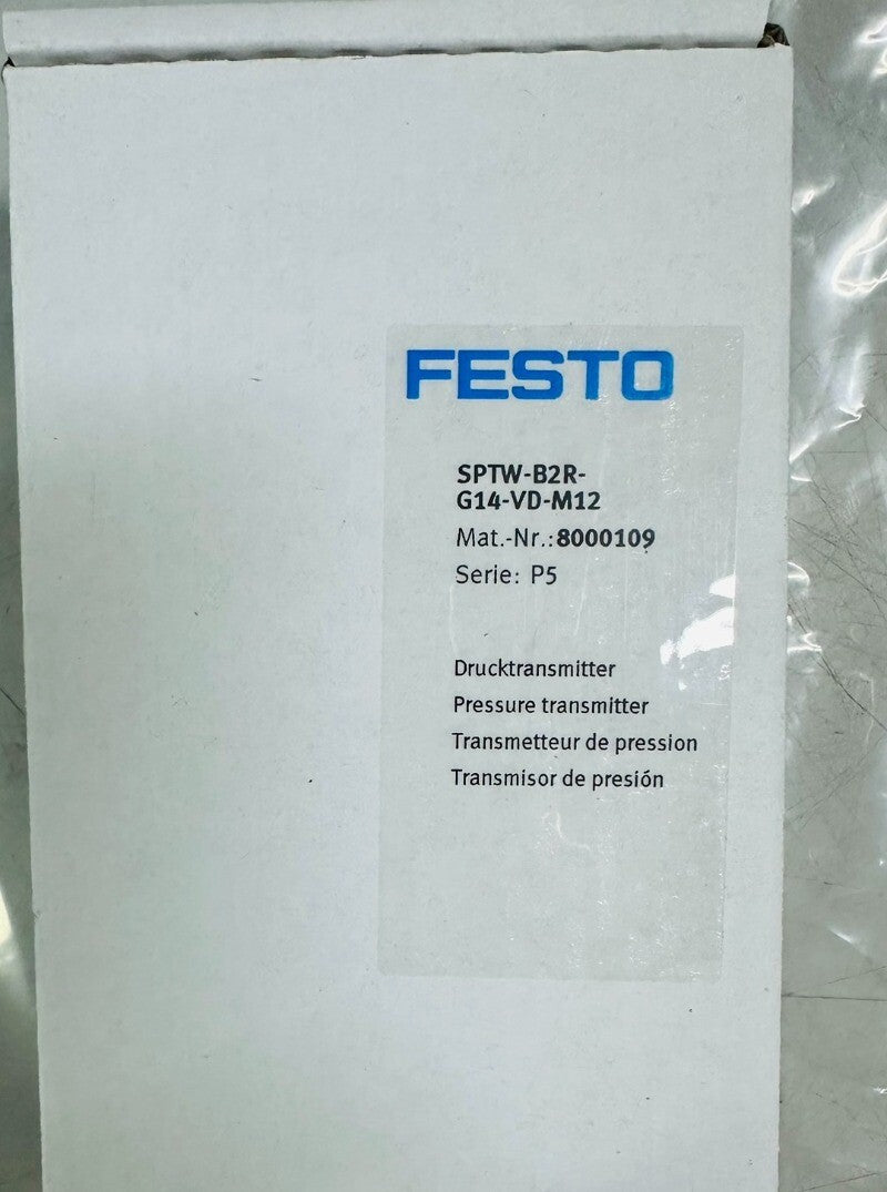 1pcs FESTO SPTW-B2R-G14-VD-M12 Sensor 8000109