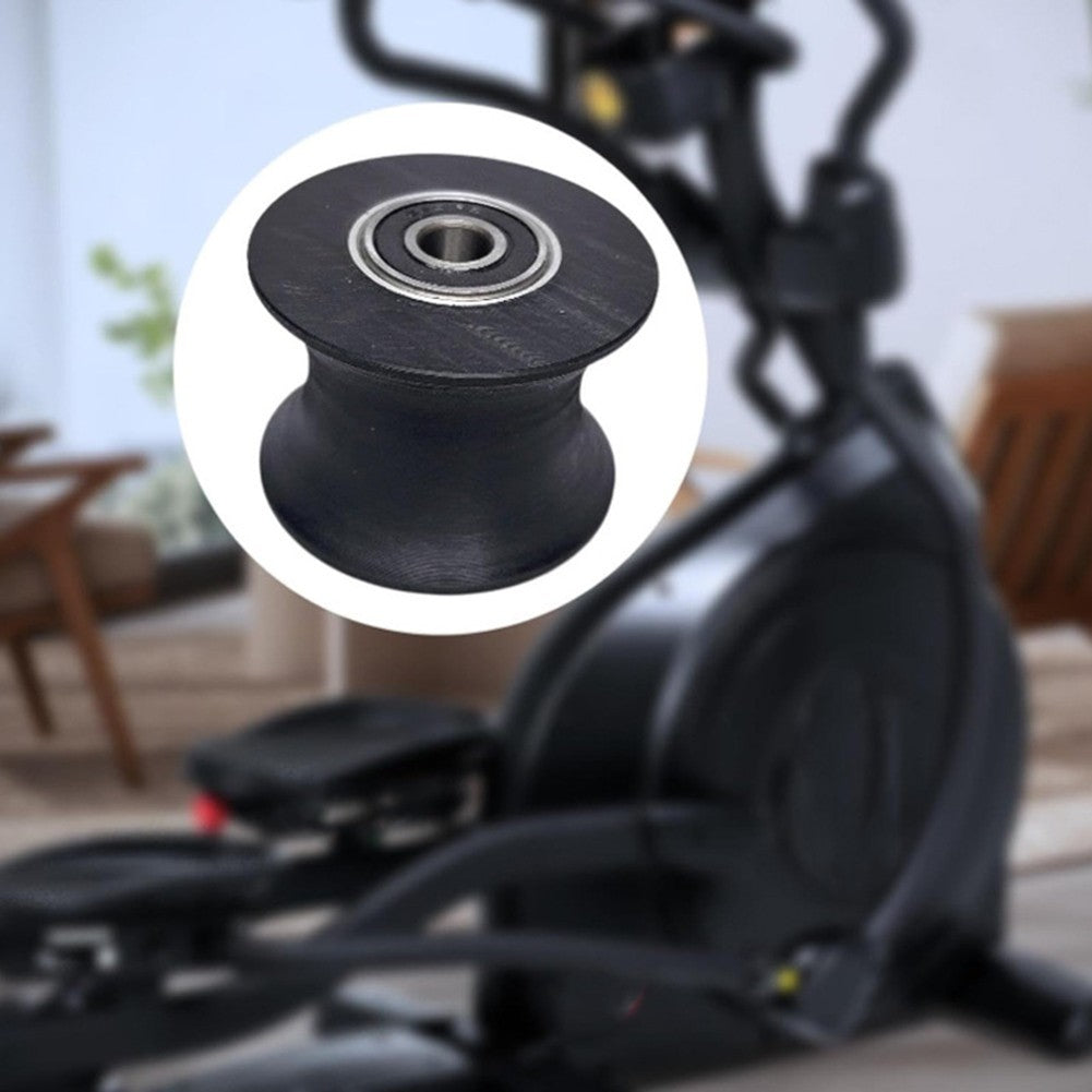 Fitness Equipment Rollers Replacement for Elliptical Machine Polyurethane Black
