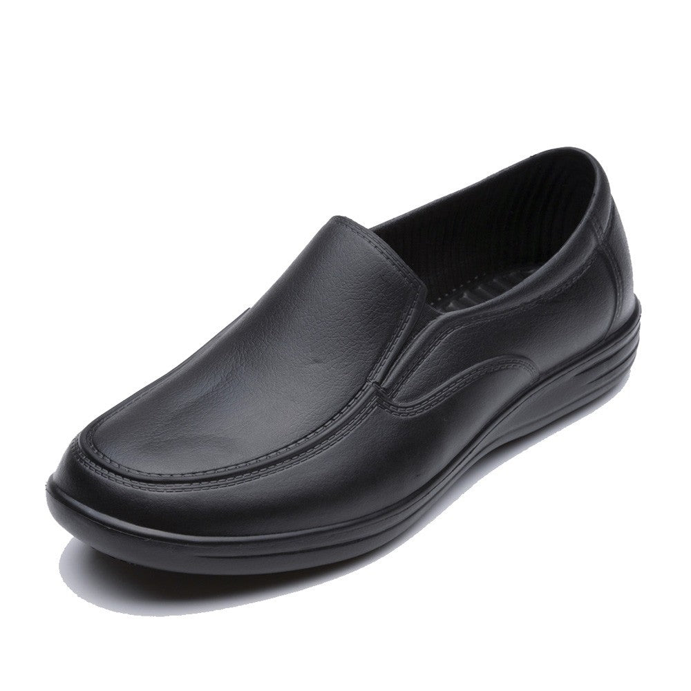 Mens Restaurant Oil Resistant Kitchen Work Shoes Loafer Slip-On Skid Non-Slip