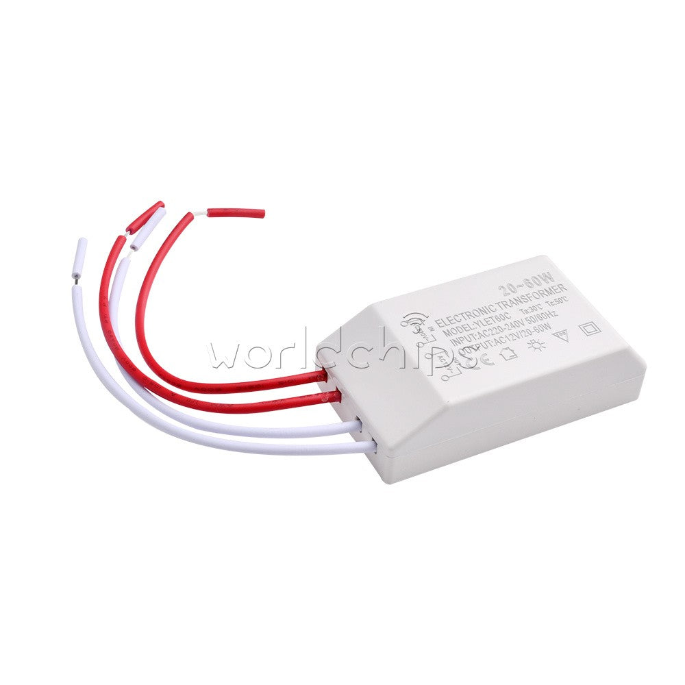 10PCS 20-60W 220V To AC12V LED Halogen Lamp Light Electronic Transformer Adapter