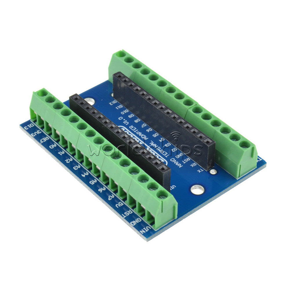 Terminal Adapter + Mini USB Nano V3.0 ATmega328 5V 16M Micro-controller Board