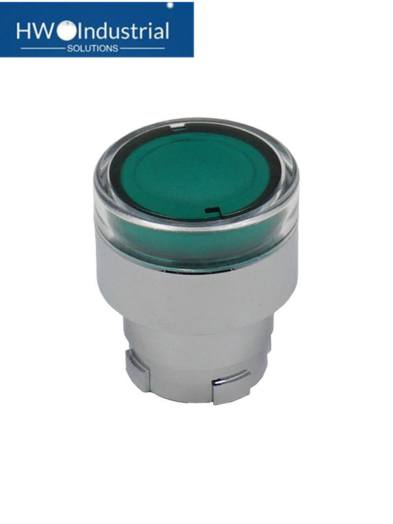 2PCS  Green Self Resetting Metal Strip Light Button Head ZB2BW33C ZB2-BW33C