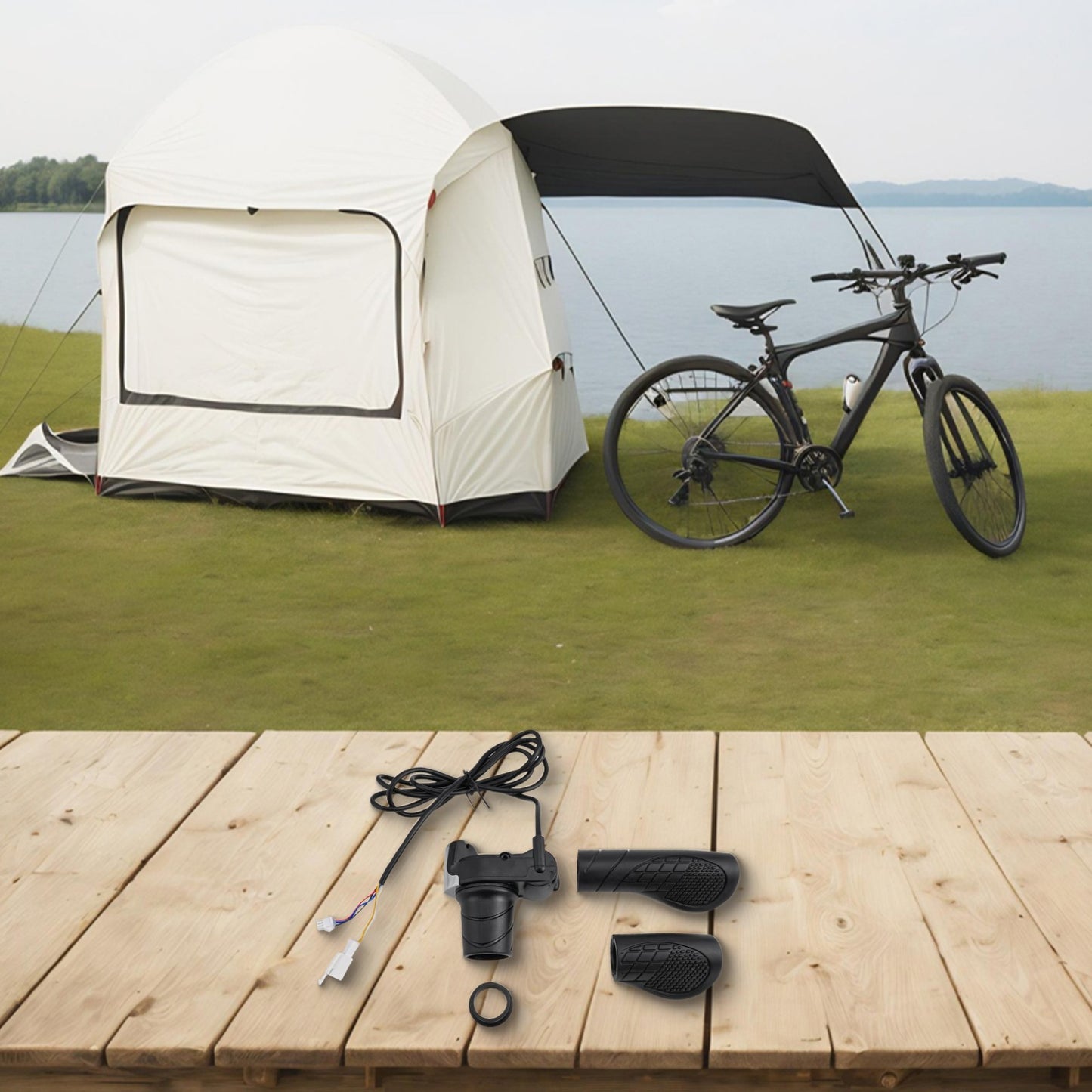 Ergonomic Electric Bicycle Display Handlebar Comfortable and Stable to Use