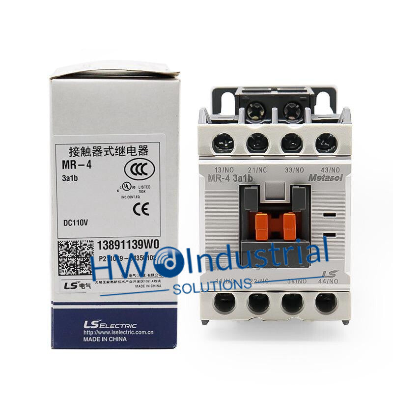 1PC   LS Elevator Contactor Relay MR-4 3a1b DC110V Replacing GMR Series
