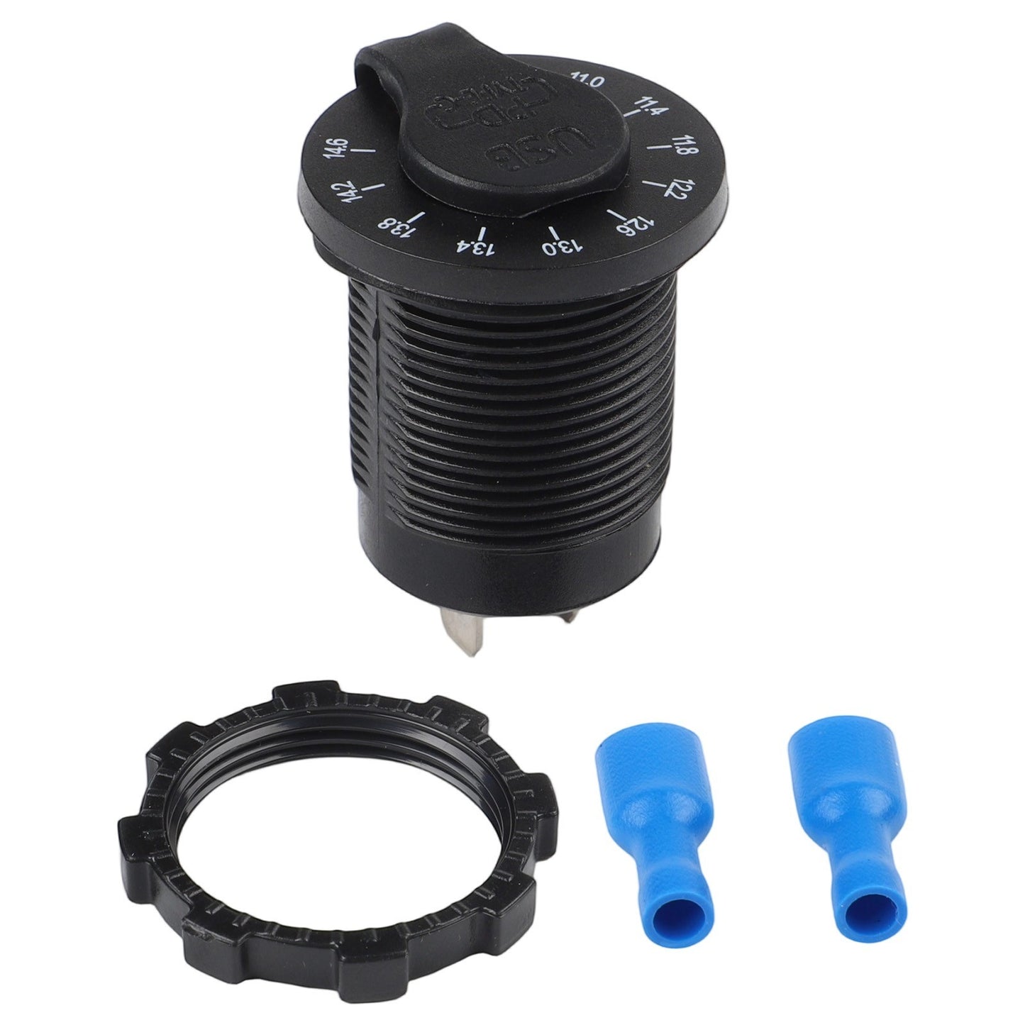 Dual USB Charger Socket with LED Indicator for Fast Charging in Vehicles