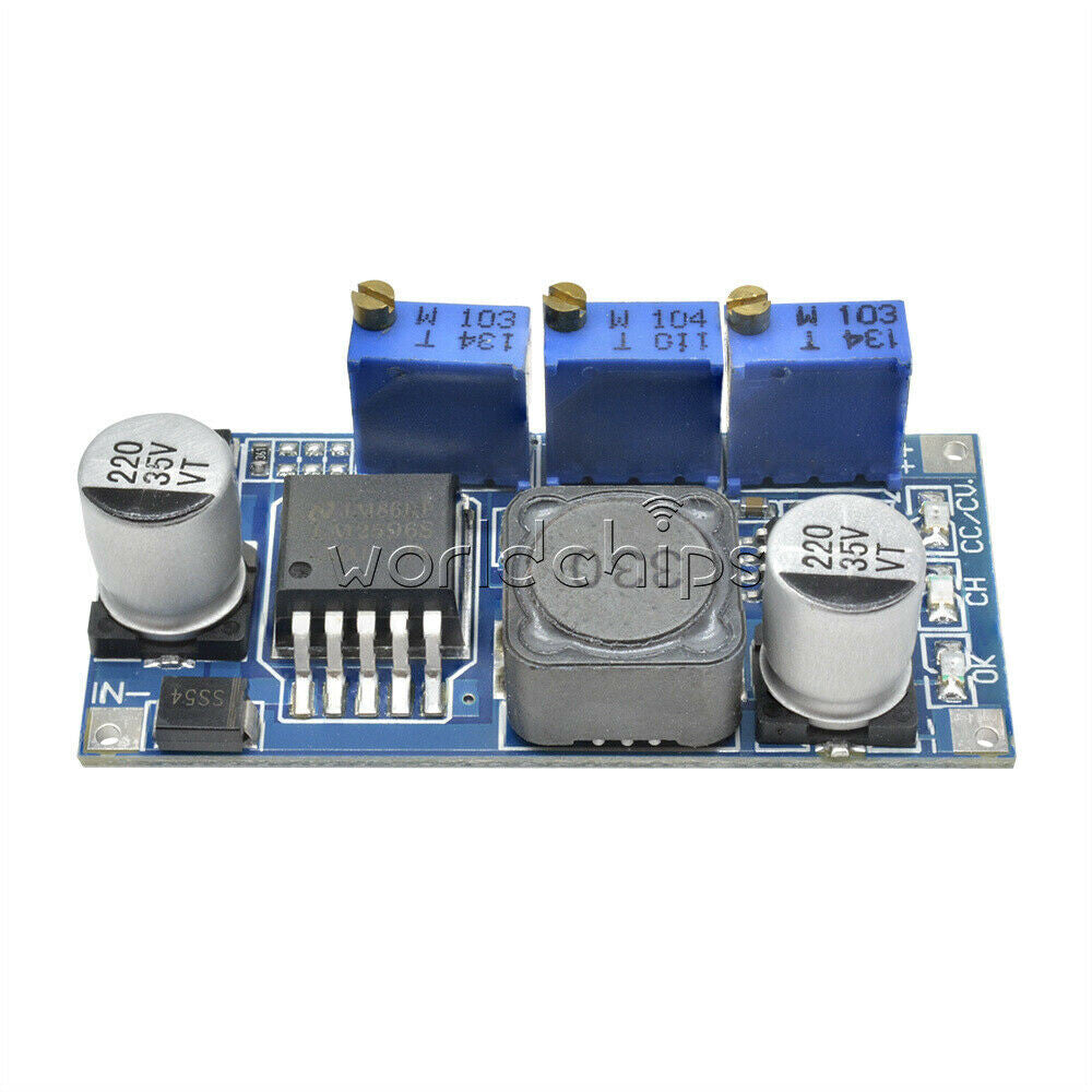 10Pcs DC-DC LM2596 Step-down Adjustable Power Supply Module CC-CV LED Driver