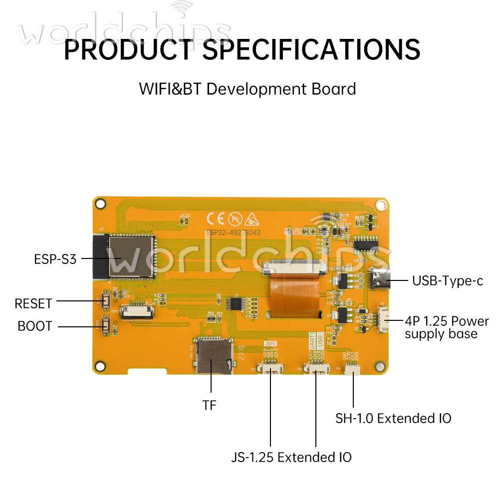 ESP32-S3 Wifi Bluetooth Development Board 16MB Resistive Capacitive Touch Module