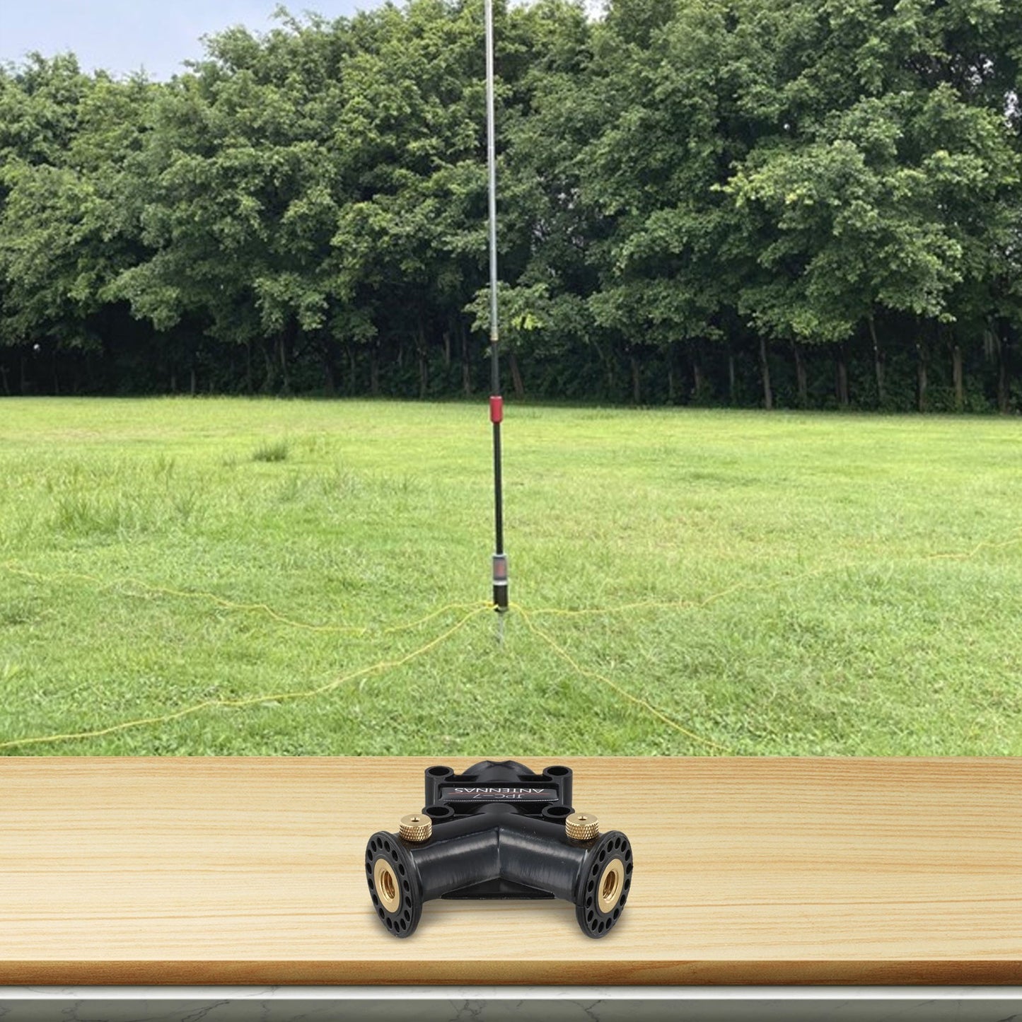 V Shaped Antenna Base for JPC 7 M10 5 58m Rod Designed for Harsh Environments