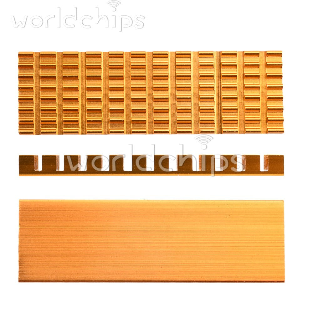 10pc M.2 SSD Cooler Cooling Heat Sink 3/6MM Thickness Slotted Aluminum Heat Sink