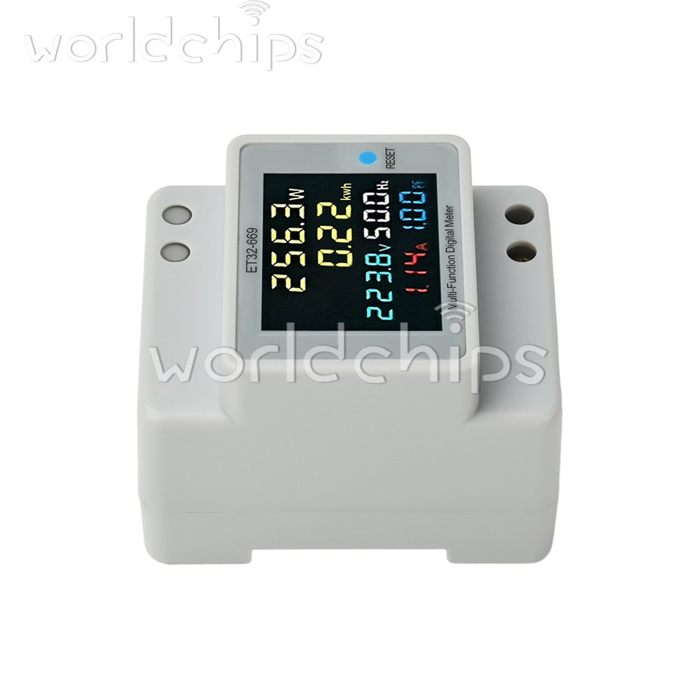 Multifunctional Digital Power Energy Monitor DIN-Rail Electricity Energy Meter