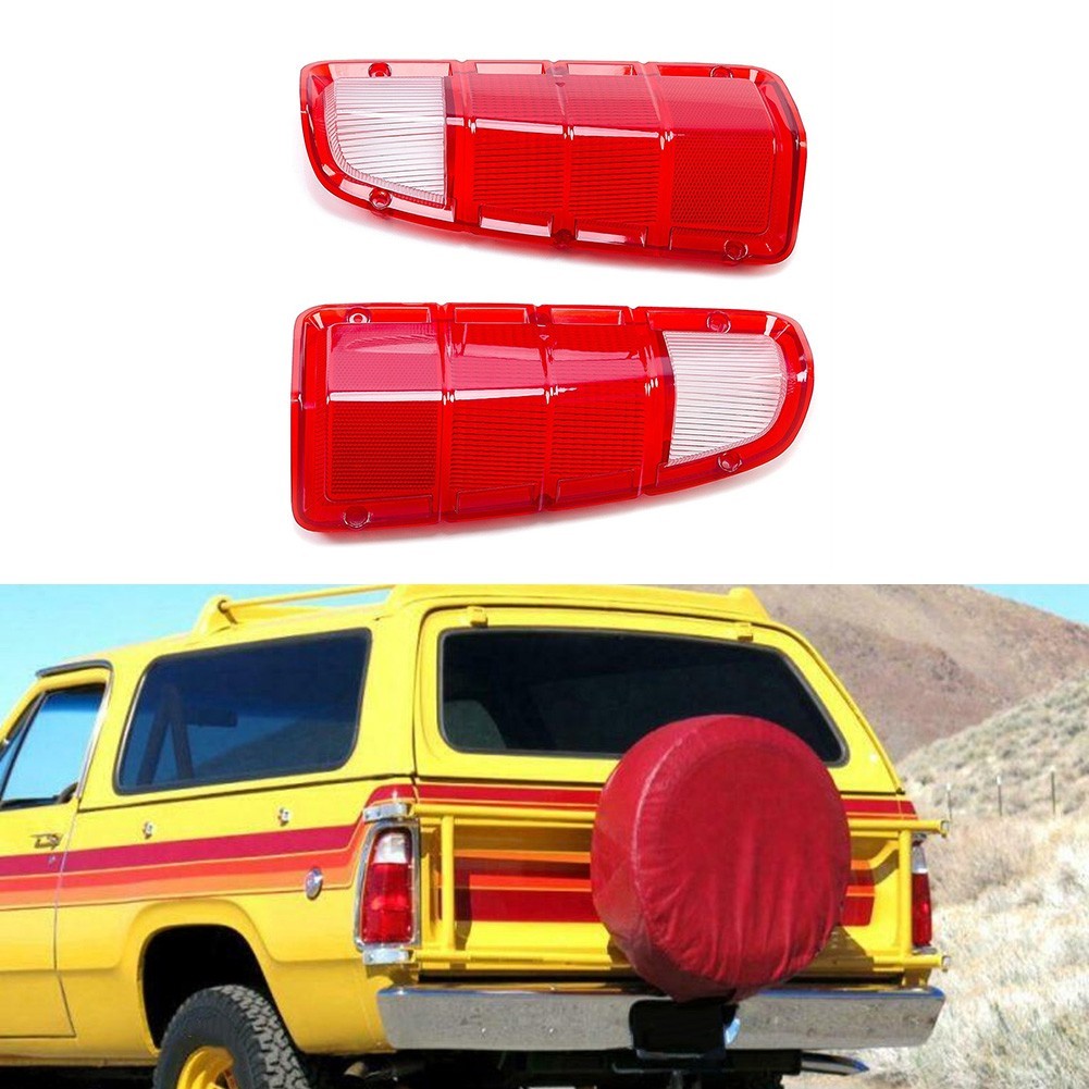 Set of Tail Light Lens LH RH for Dodge Truck and Power Wagon 1972 1980