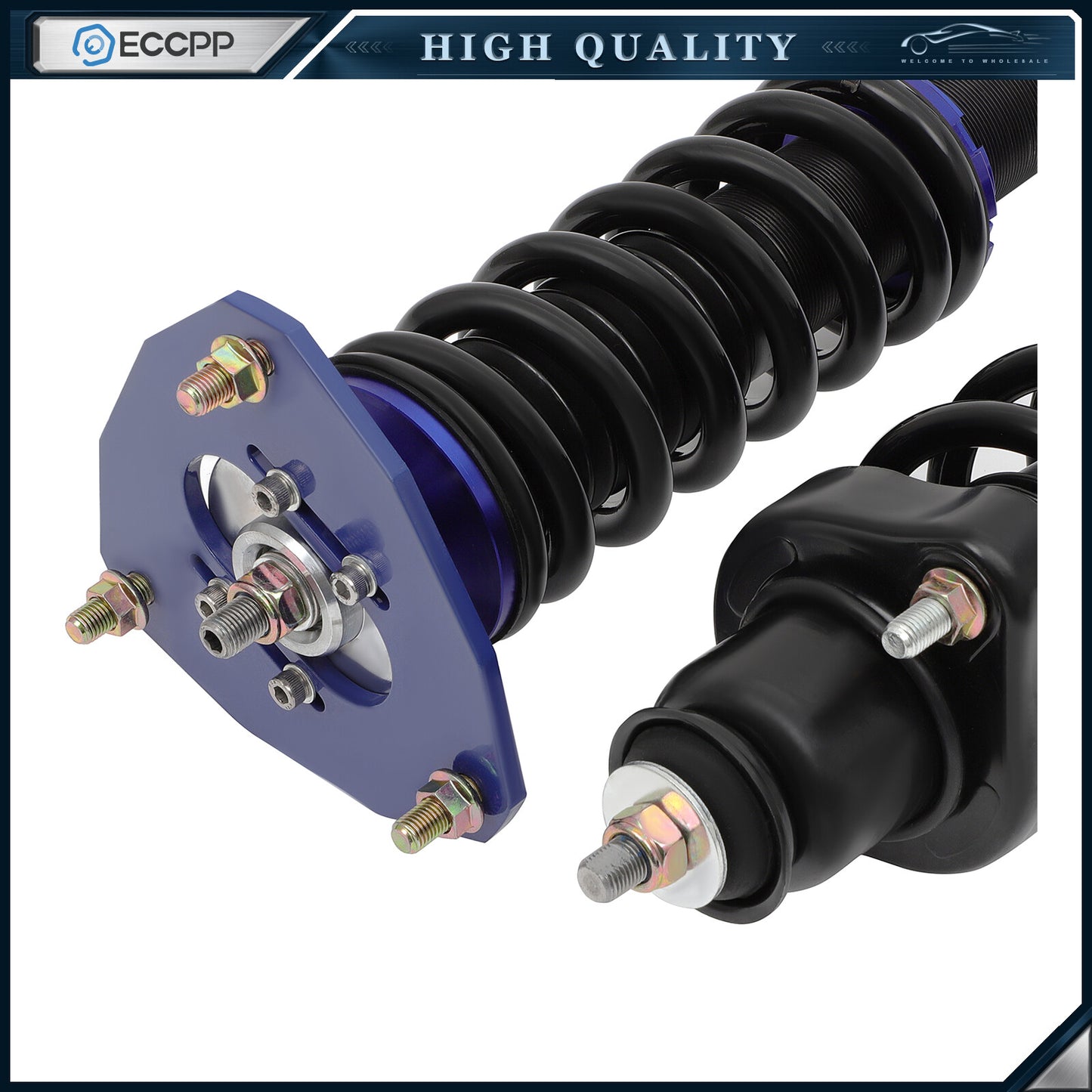 ECCPP Coilovers For 2002-2006 Mitsubishi Lancer Suspension Set Adj.Height Shocks