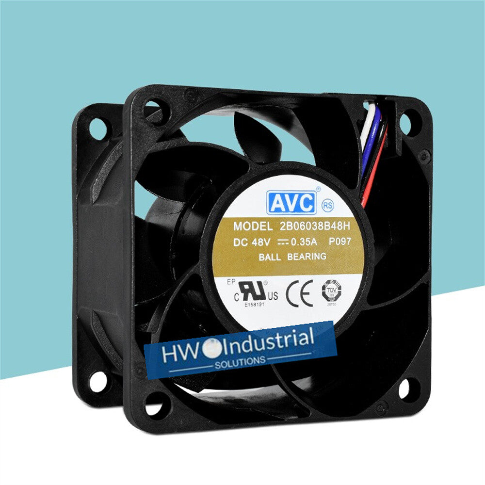 1/piece 2B06038B48H AVC 6038 48V 0.35A 6CM PWM Speed Regulation Cooling Fan