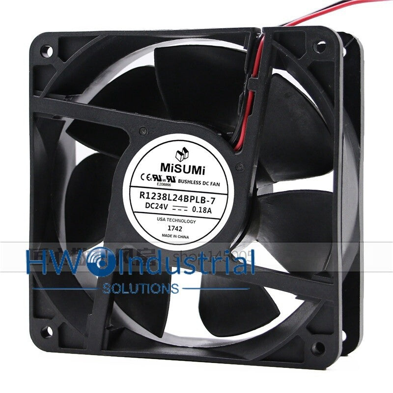 MiSUMi R1238L24BPLB-7 24V 0.18A 12CM 12038 12CM Chassis Cooling Fan