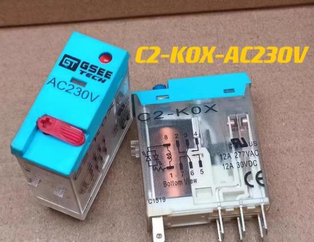 1Pcs  GSEE Relay C2-KOX-AC230V
