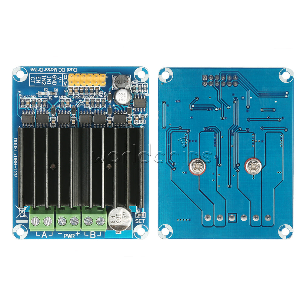 30A Motor Drive 5V-15V Dual channel H bridge  Module Controller DHB-01A